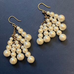 JCrew Pearl Tassel Earrings